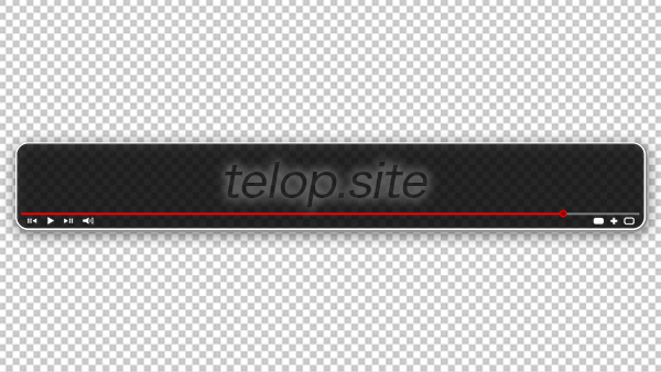 動画再生画面テロップ 黒 テロップ サイト