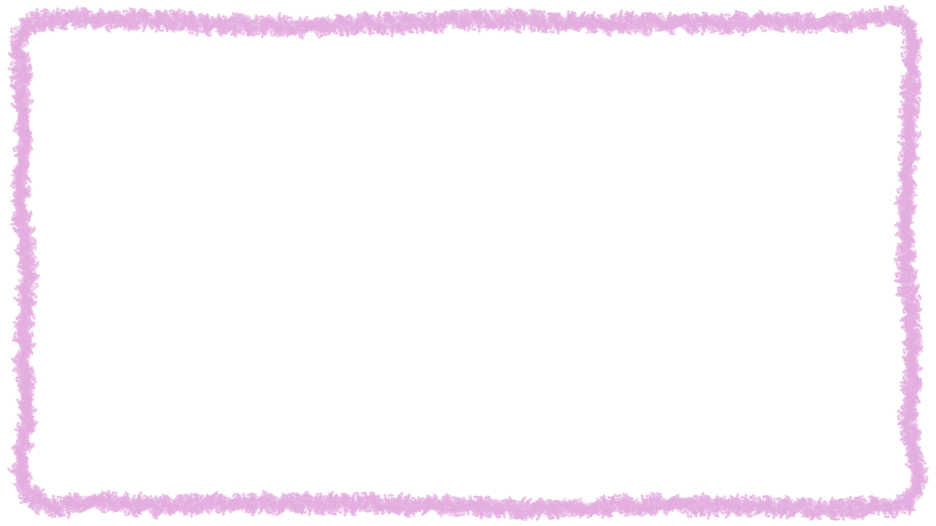 クレヨンで描いたフレーム ピンク テロップ サイト